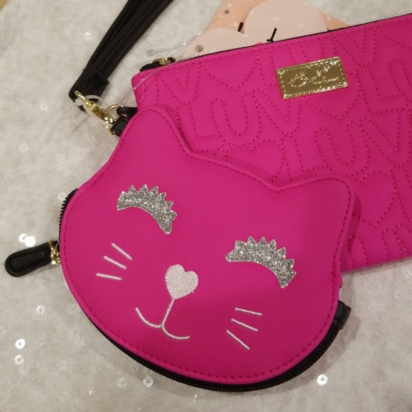 Betsey Johnson Pouch & Kitty Coin Purse - Picture 3 of 8